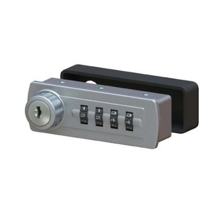 Gemini Mechanical Combination Cabinet Lock Silver Left Handed Horizontal